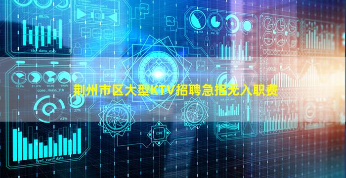 荆州市区大型KTV招聘急招无入职费